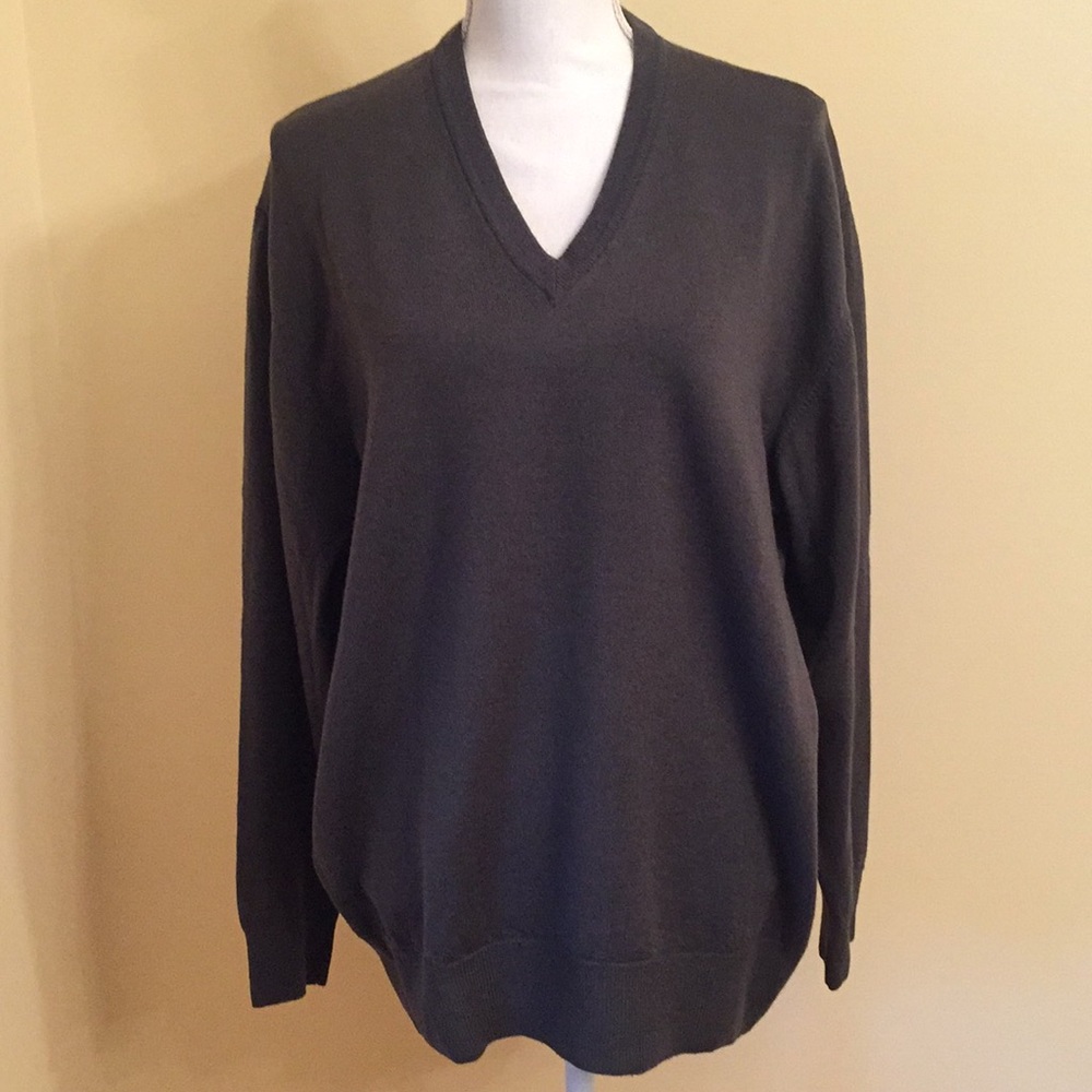 Men’s Morgano Knitted V-neck Sweater Made In Italy